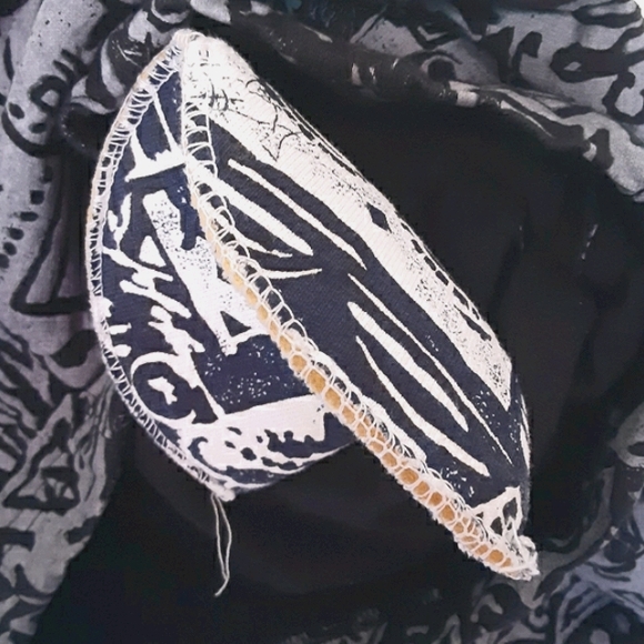 VINTAGE c80s EVER BLUE Crop Mock Neck Pullover - Picture 6 of 8